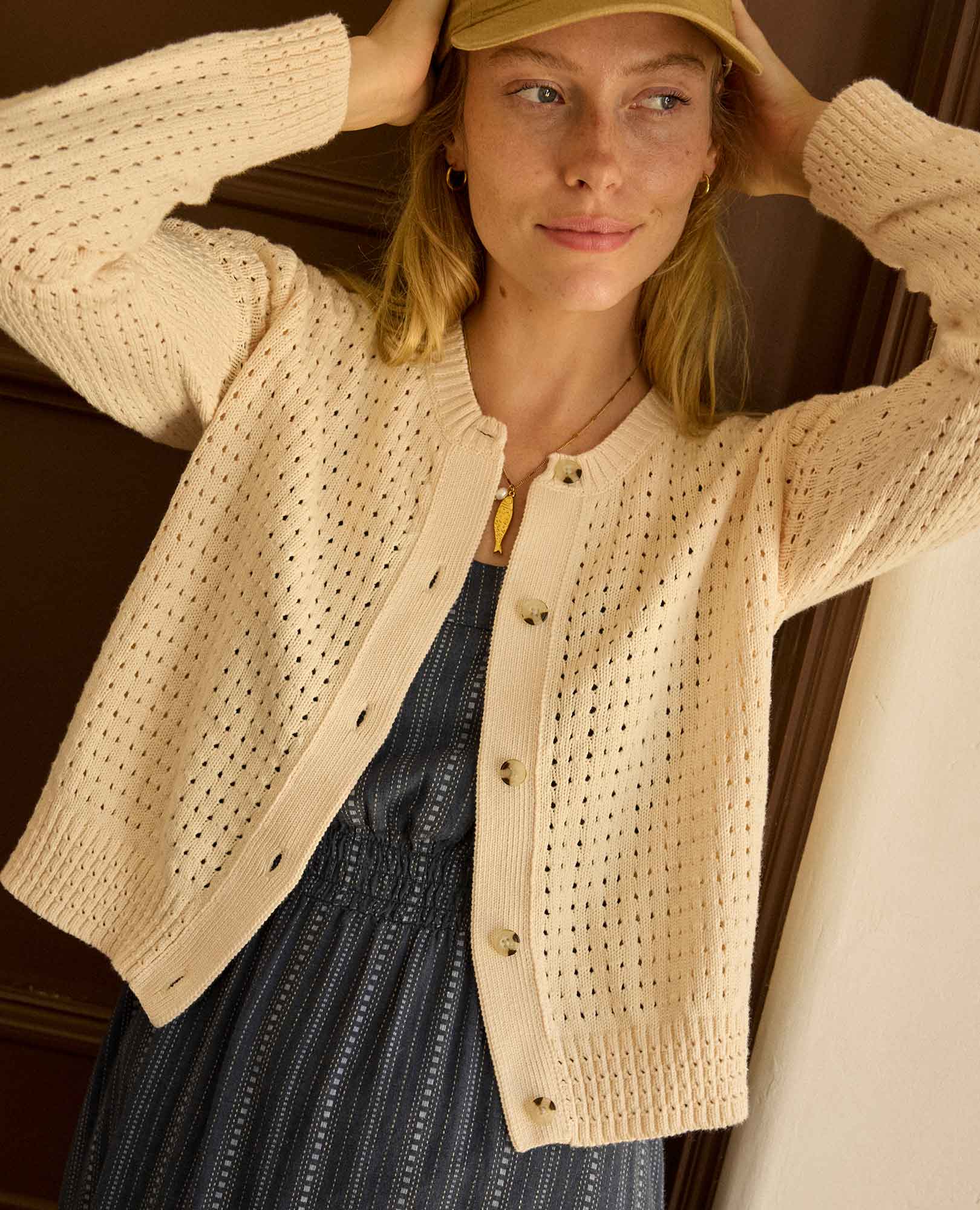 Bianca Pointelle Cardigan - Image 5
