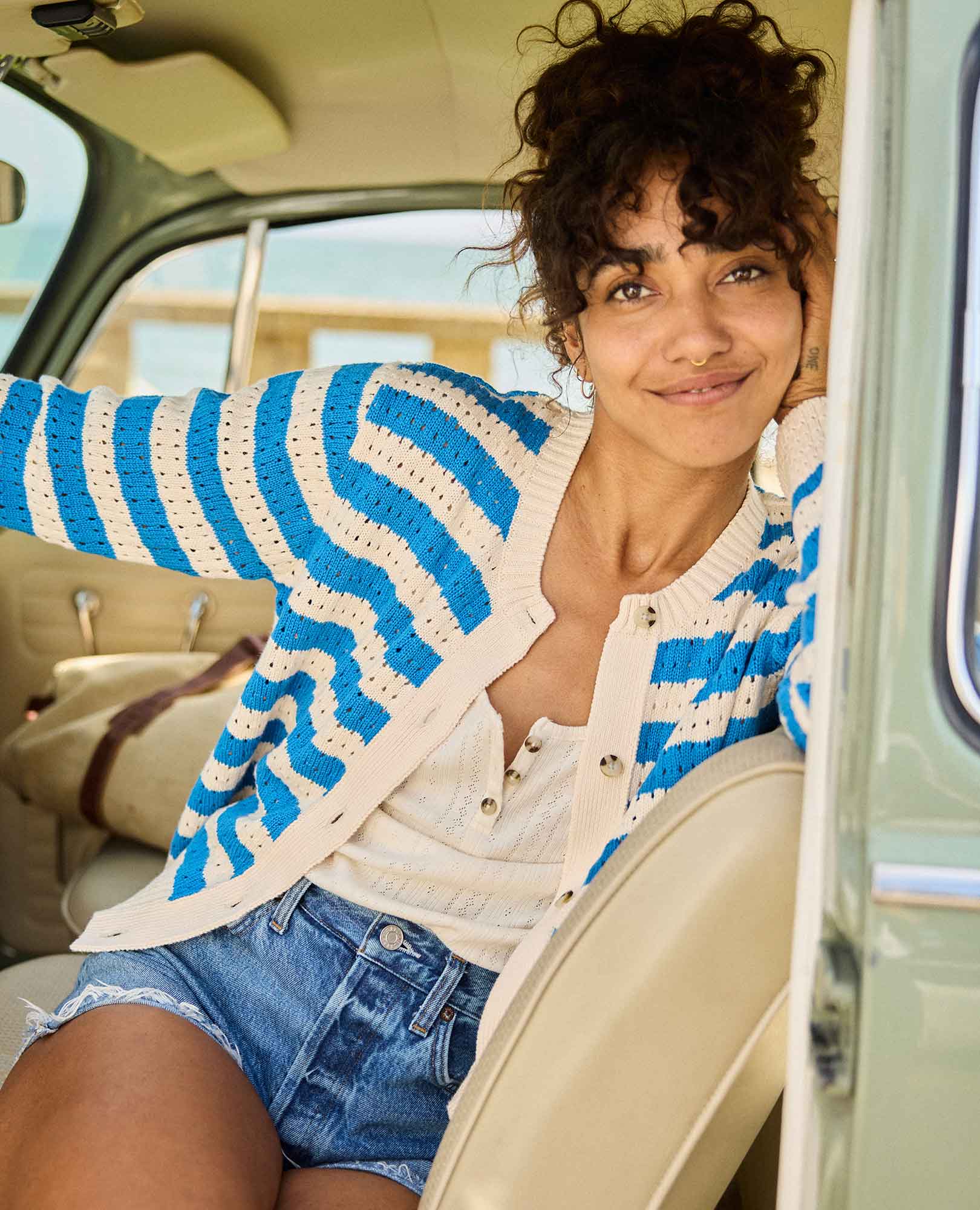 Bianca Pointelle Cardigan - Image 6