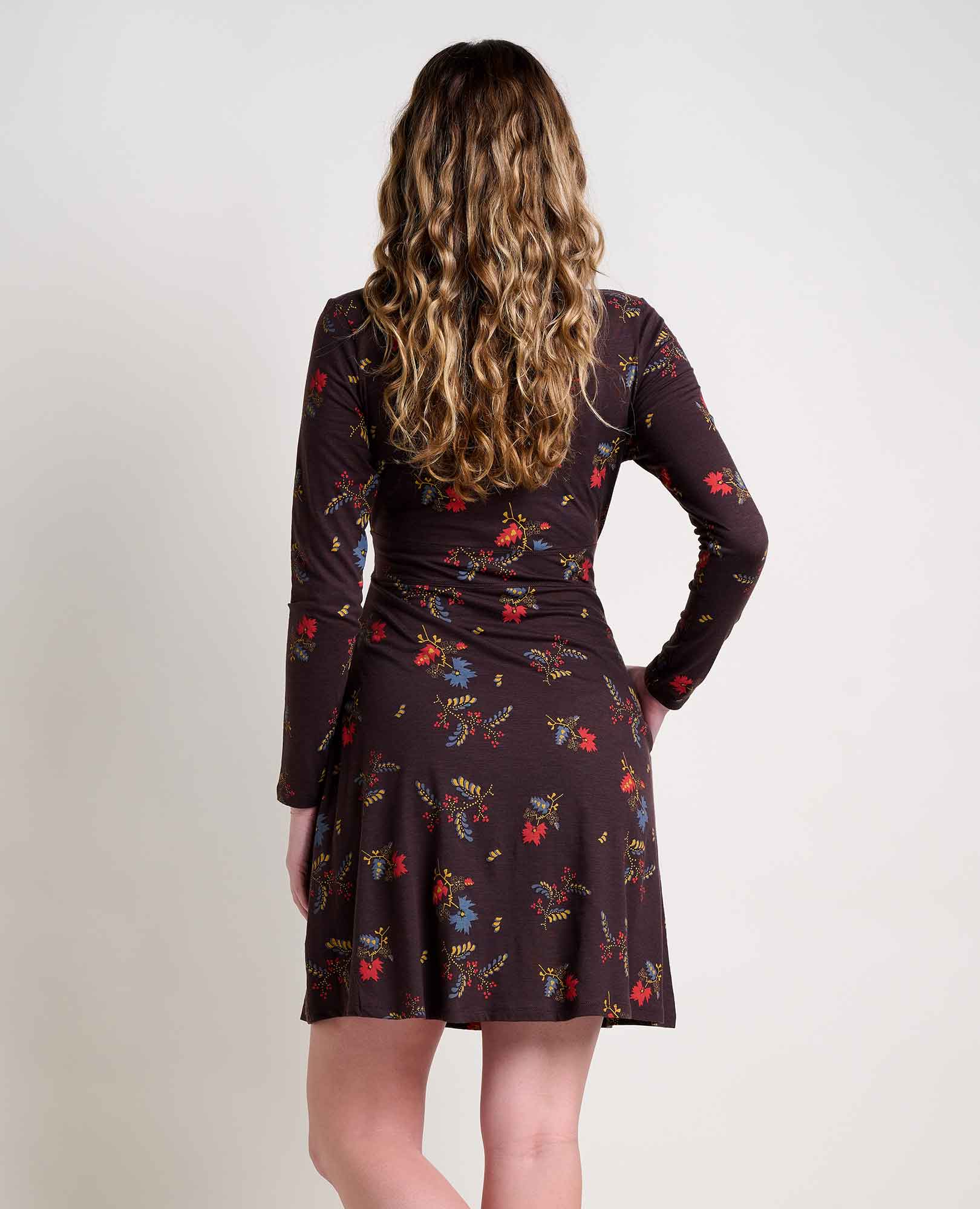 Cue Wrap Long Sleeve Dress - Image 2