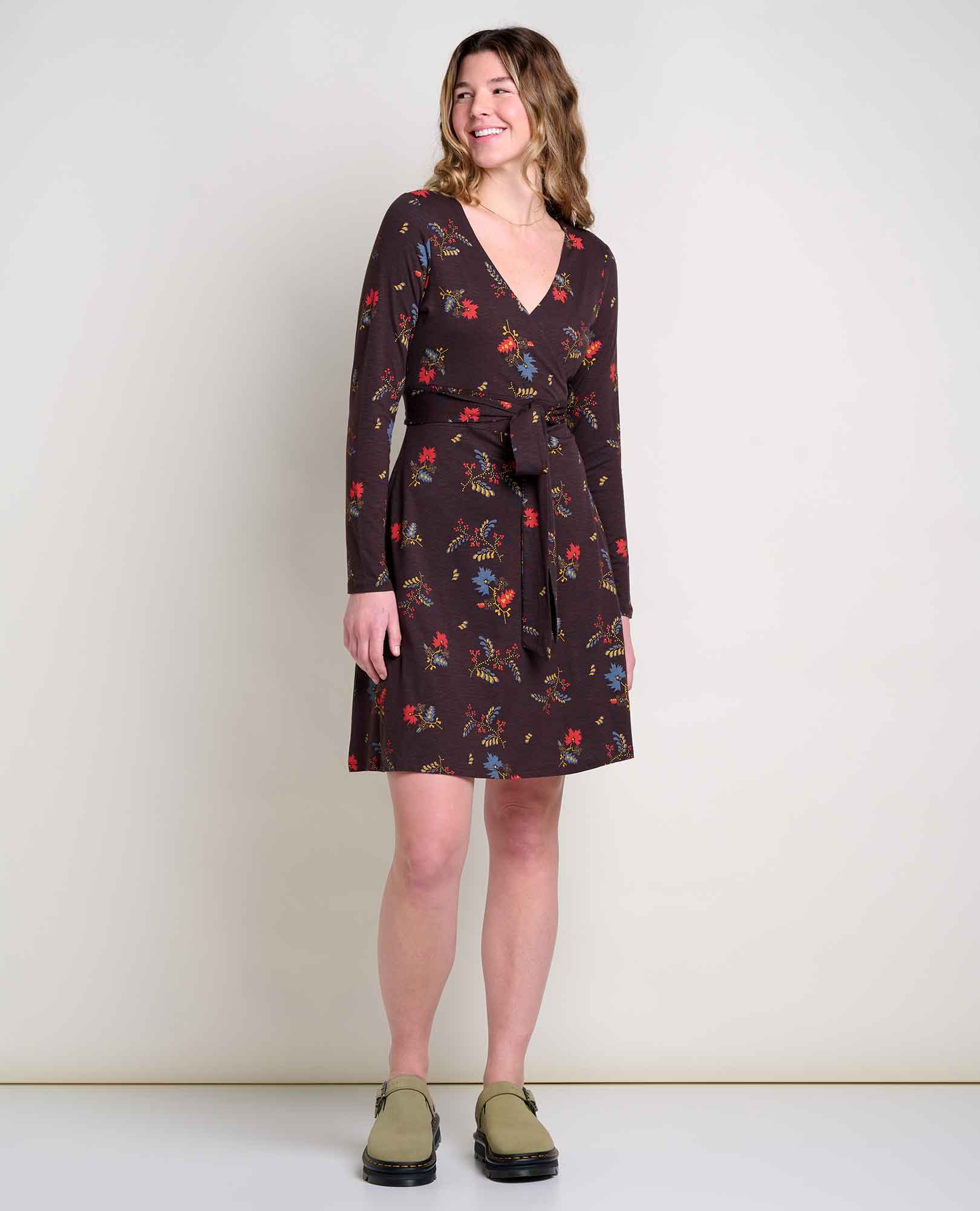 Cue Wrap Long Sleeve Dress - Image 3