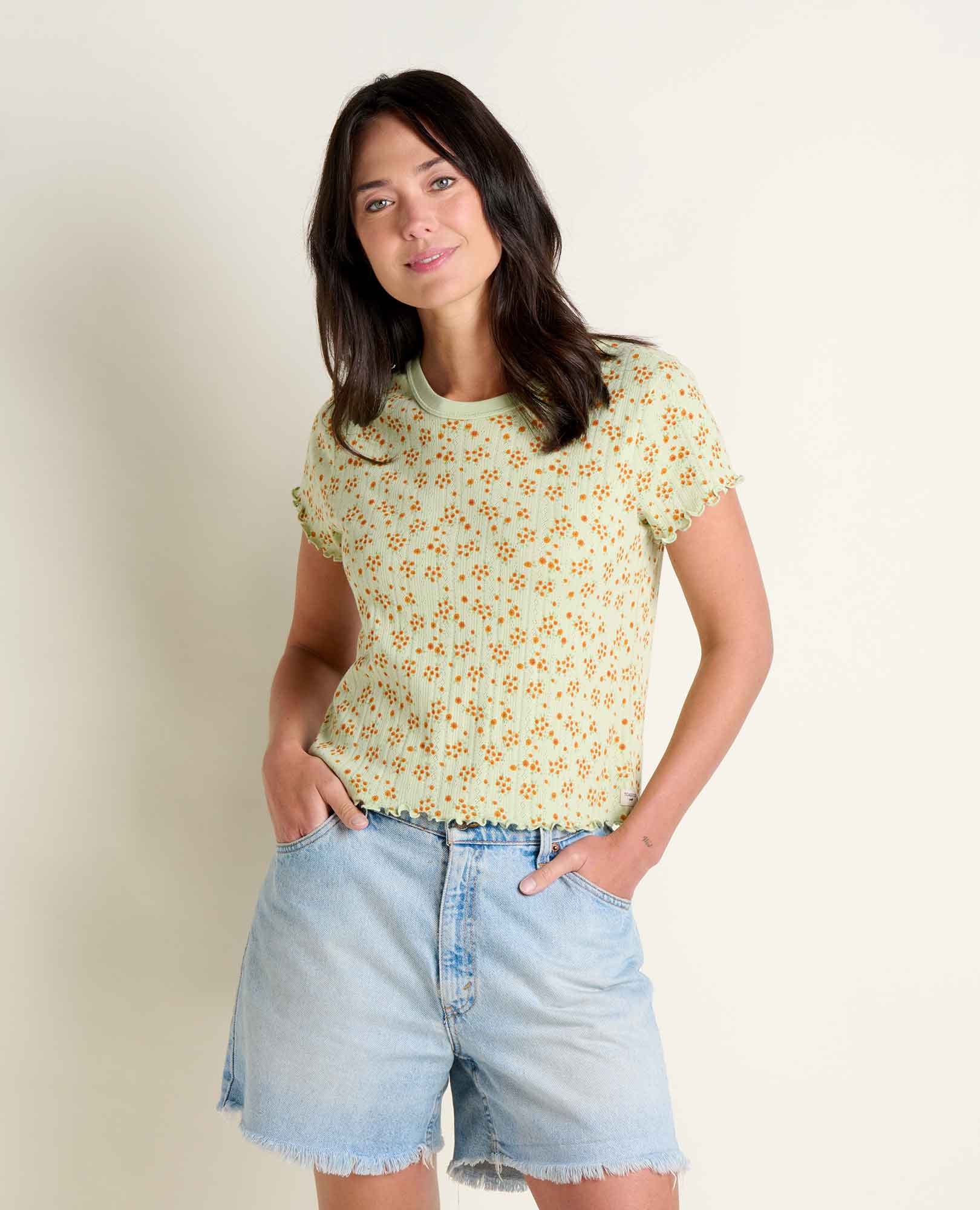 Foothill Pointelle Baby Tee