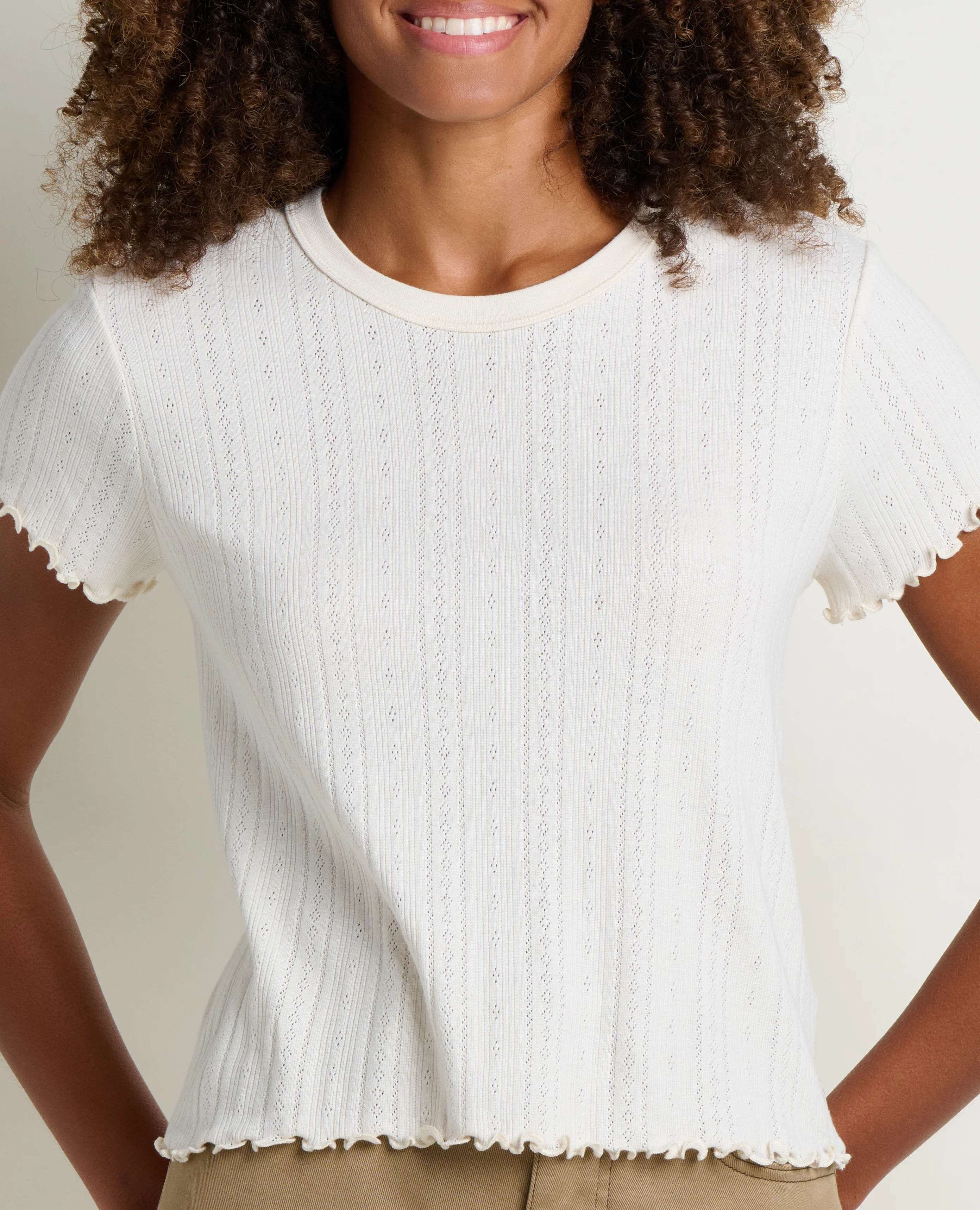 Foothill Pointelle Baby Tee - Image 3