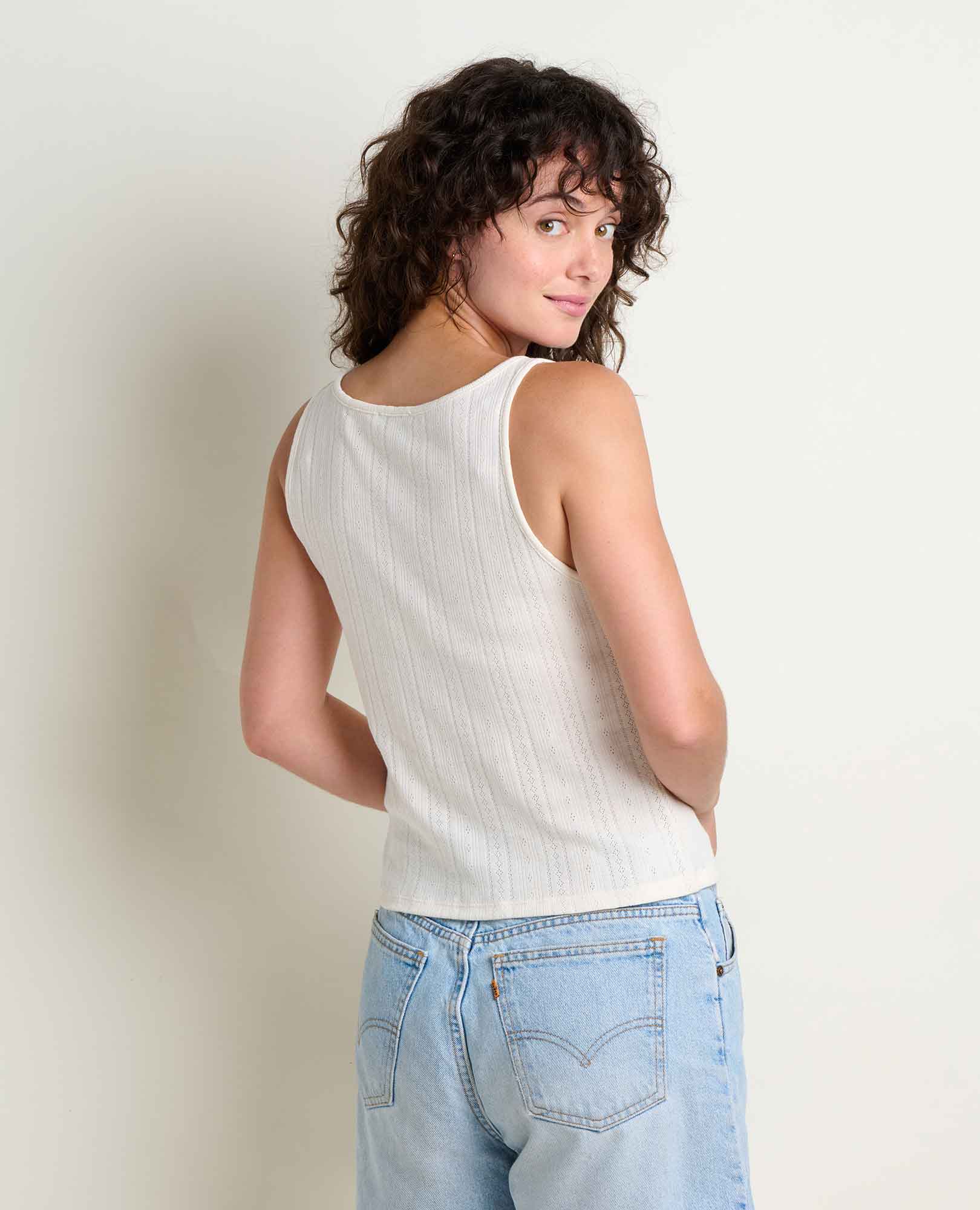 Foothill Pointelle Henley Tank - Image 2