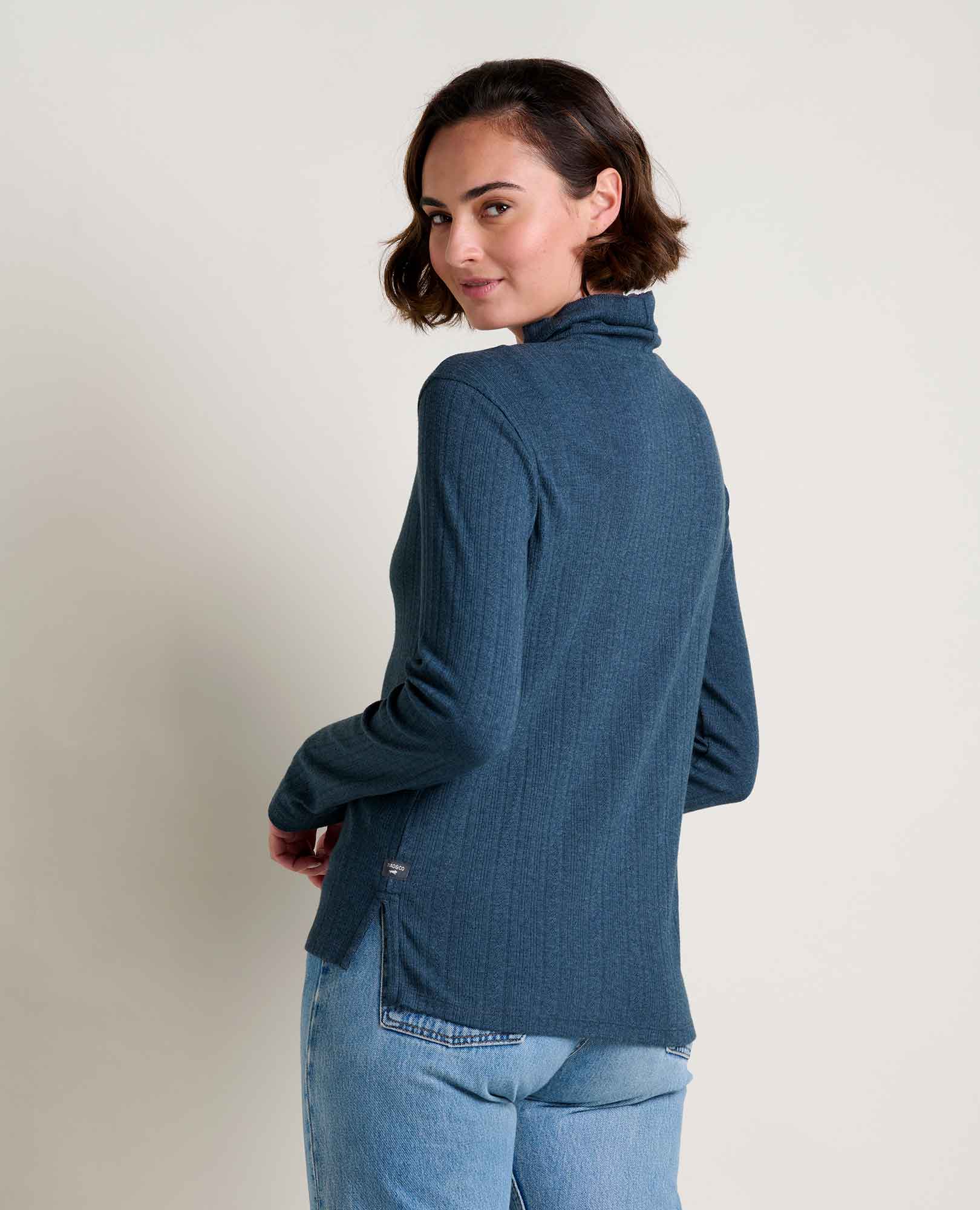 Foothill Pointelle Long Sleeve T-Neck - Image 2