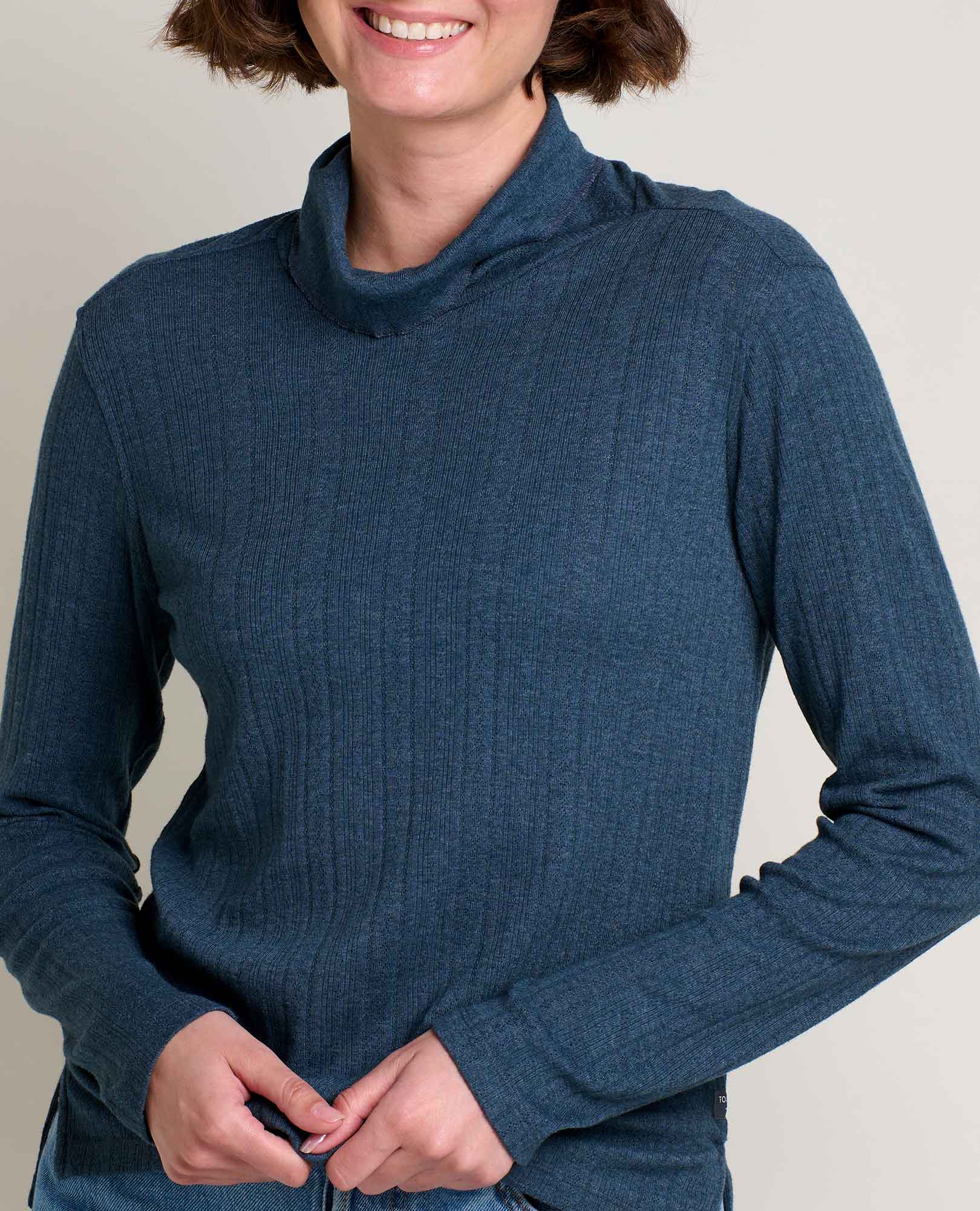 Foothill Pointelle Long Sleeve T-Neck - Image 3
