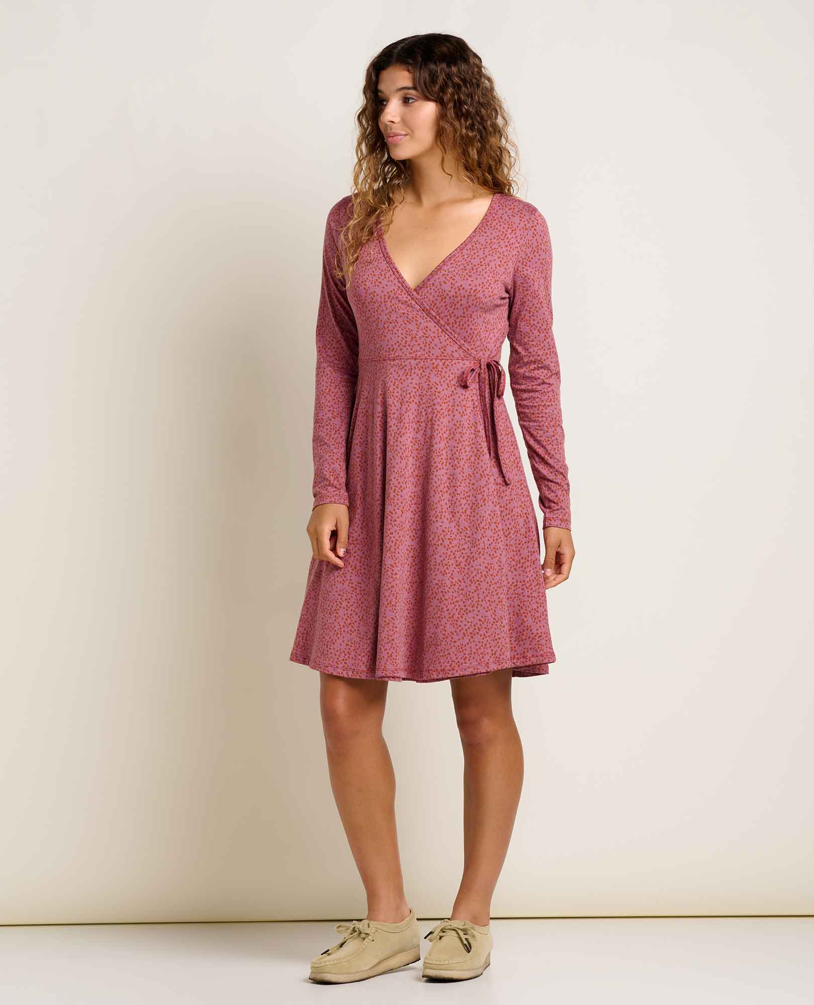Freesia Long Sleeve Wrap Dress - Image 3