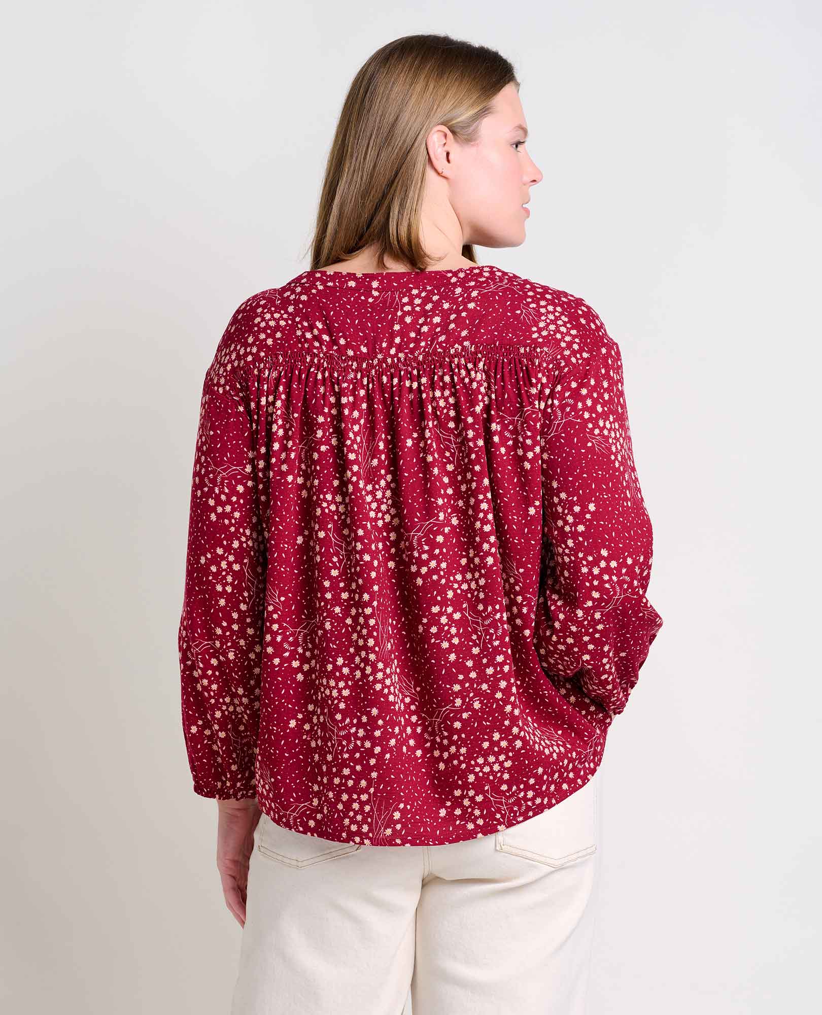 Manzana Long Sleeve Peasant Top - Image 4