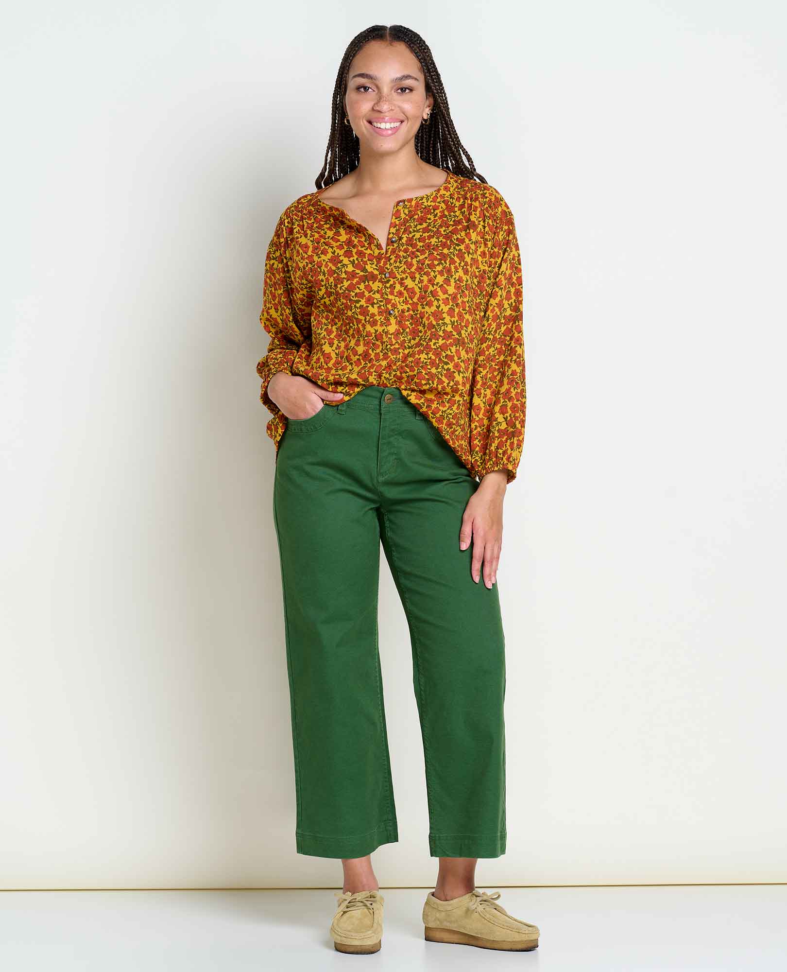 Manzana Long Sleeve Peasant Top - Image 3