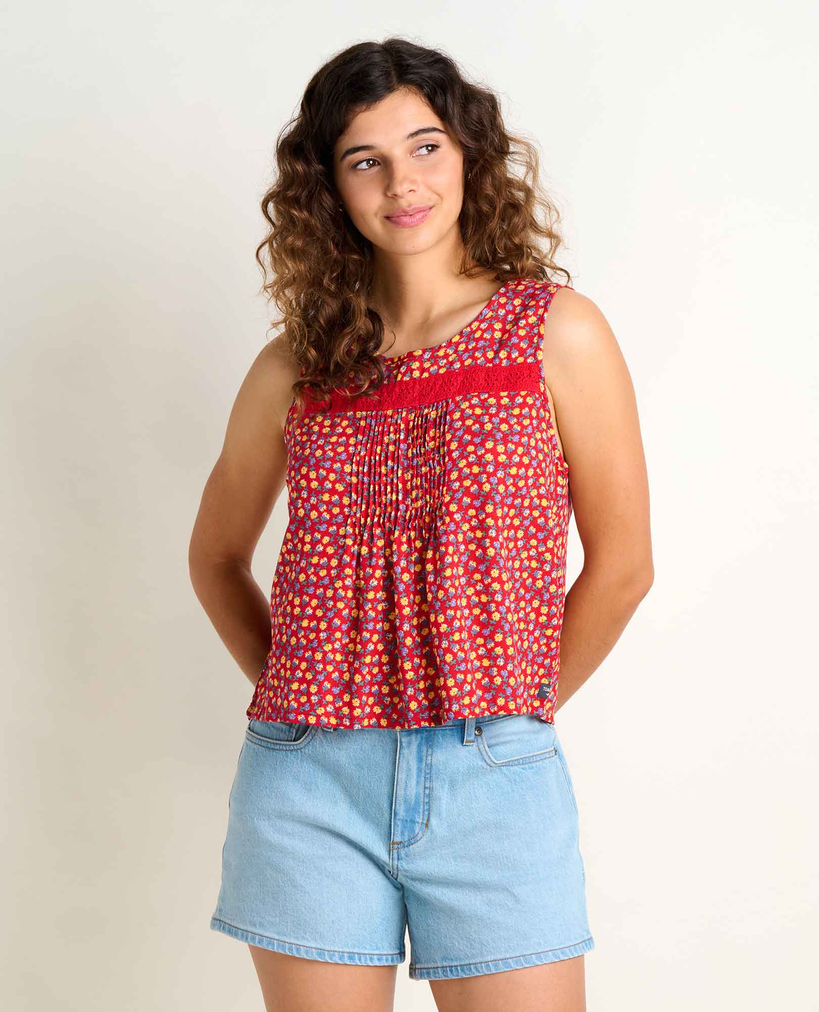 Manzana Pin Tuck Tank