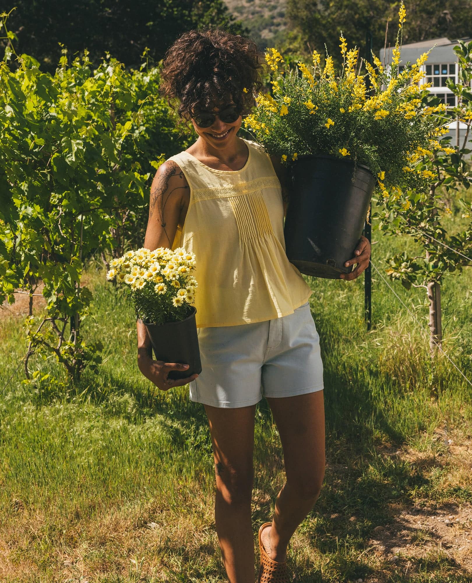 Manzana Pin Tuck Tank - Image 4