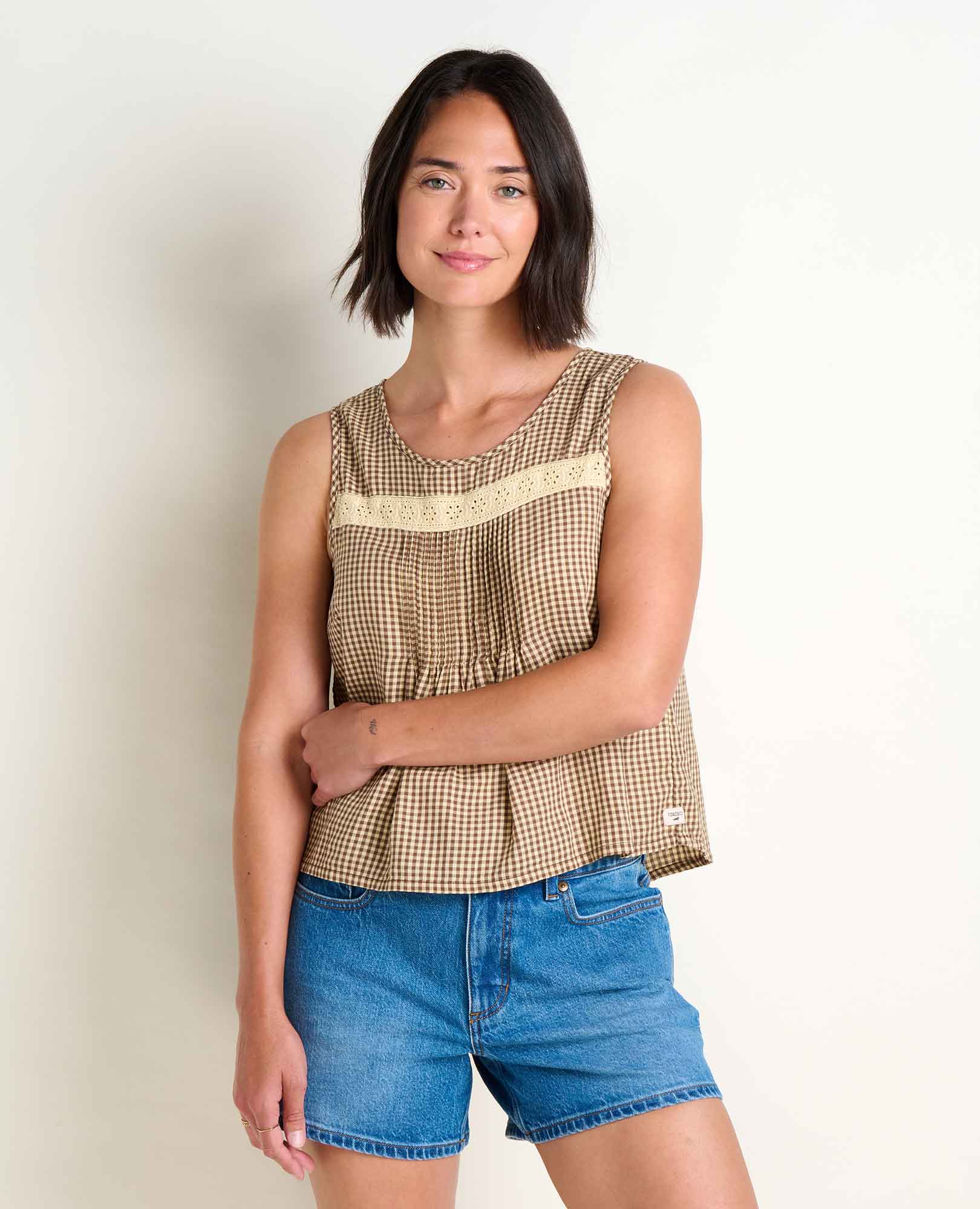 Manzana Pin Tuck Tank