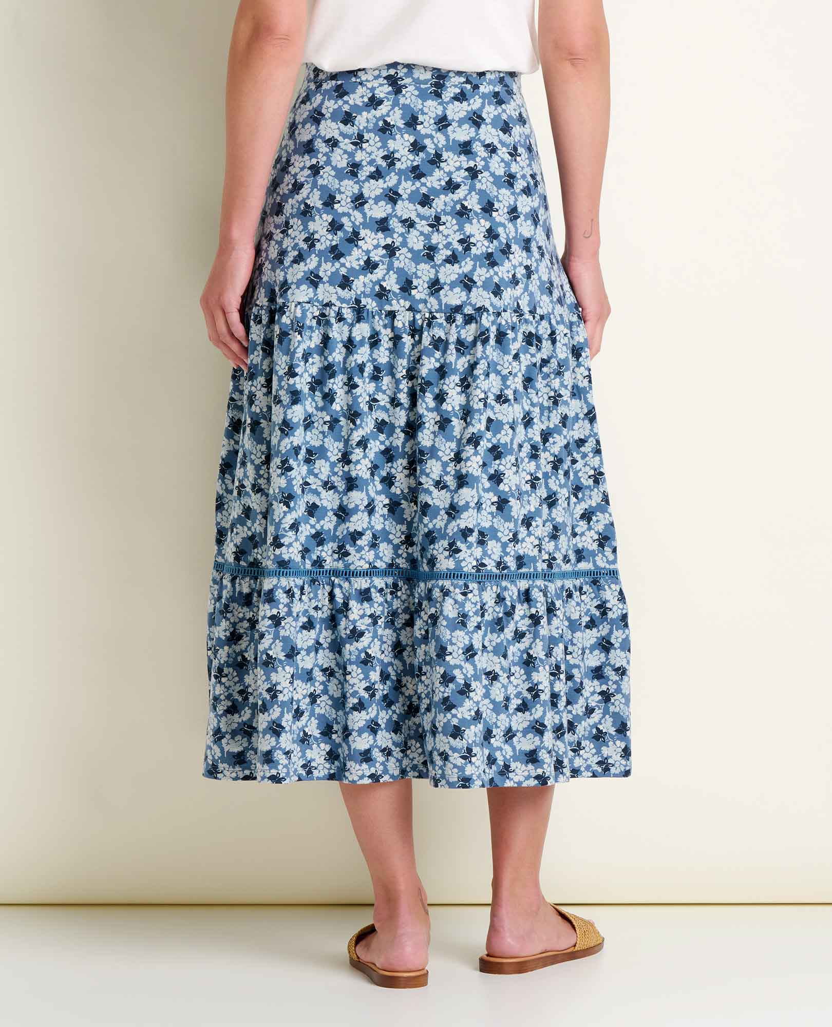 Marigold Tiered Midi Skirt - Image 2