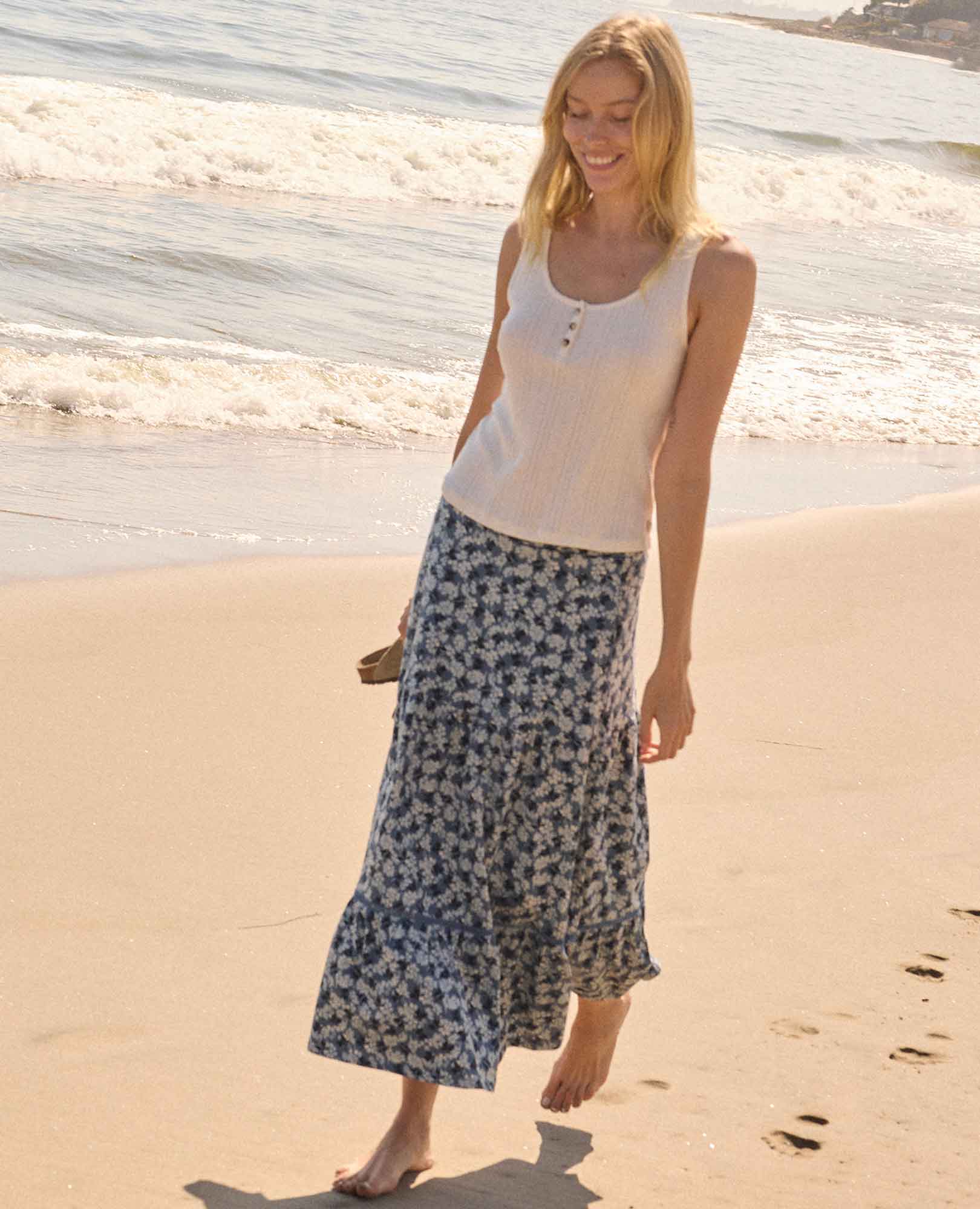 Marigold Tiered Midi Skirt - Image 5