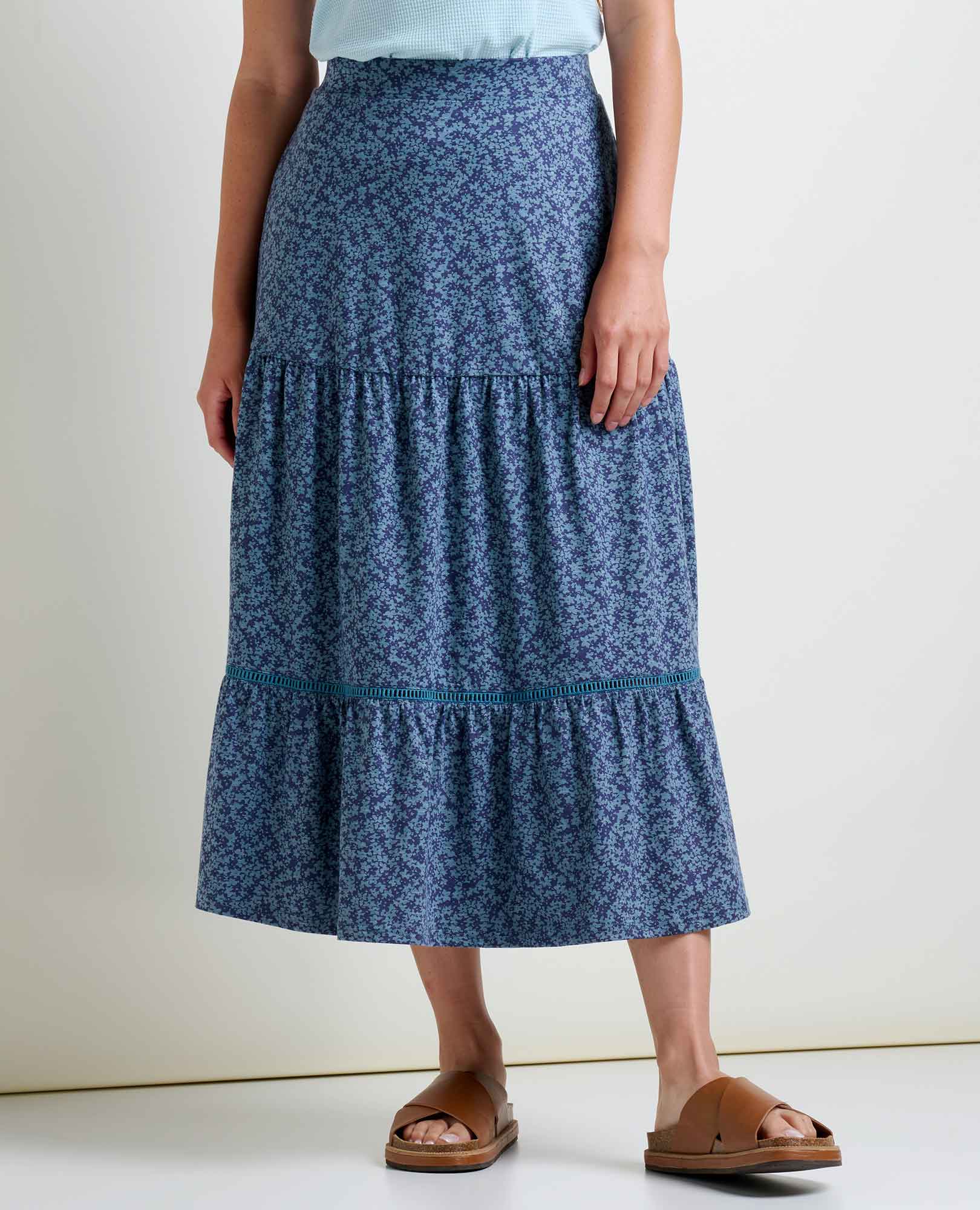 Marigold Tiered Midi Skirt