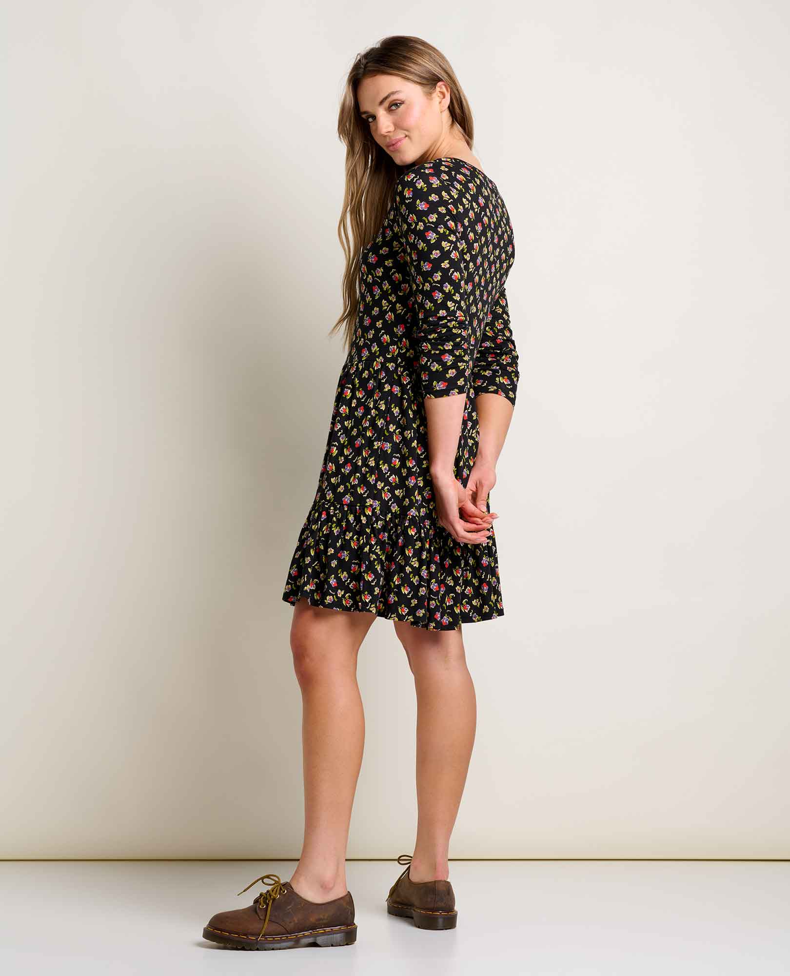 Marley Tiered Long Sleeve Dress - Image 4