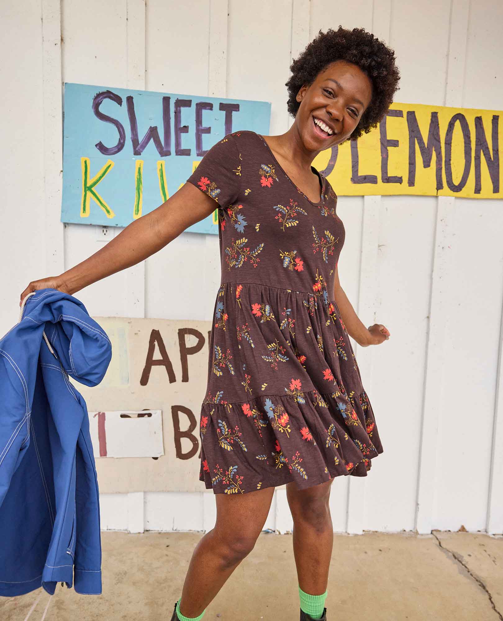 Marley Tiered Short Sleeve Dress - Image 4