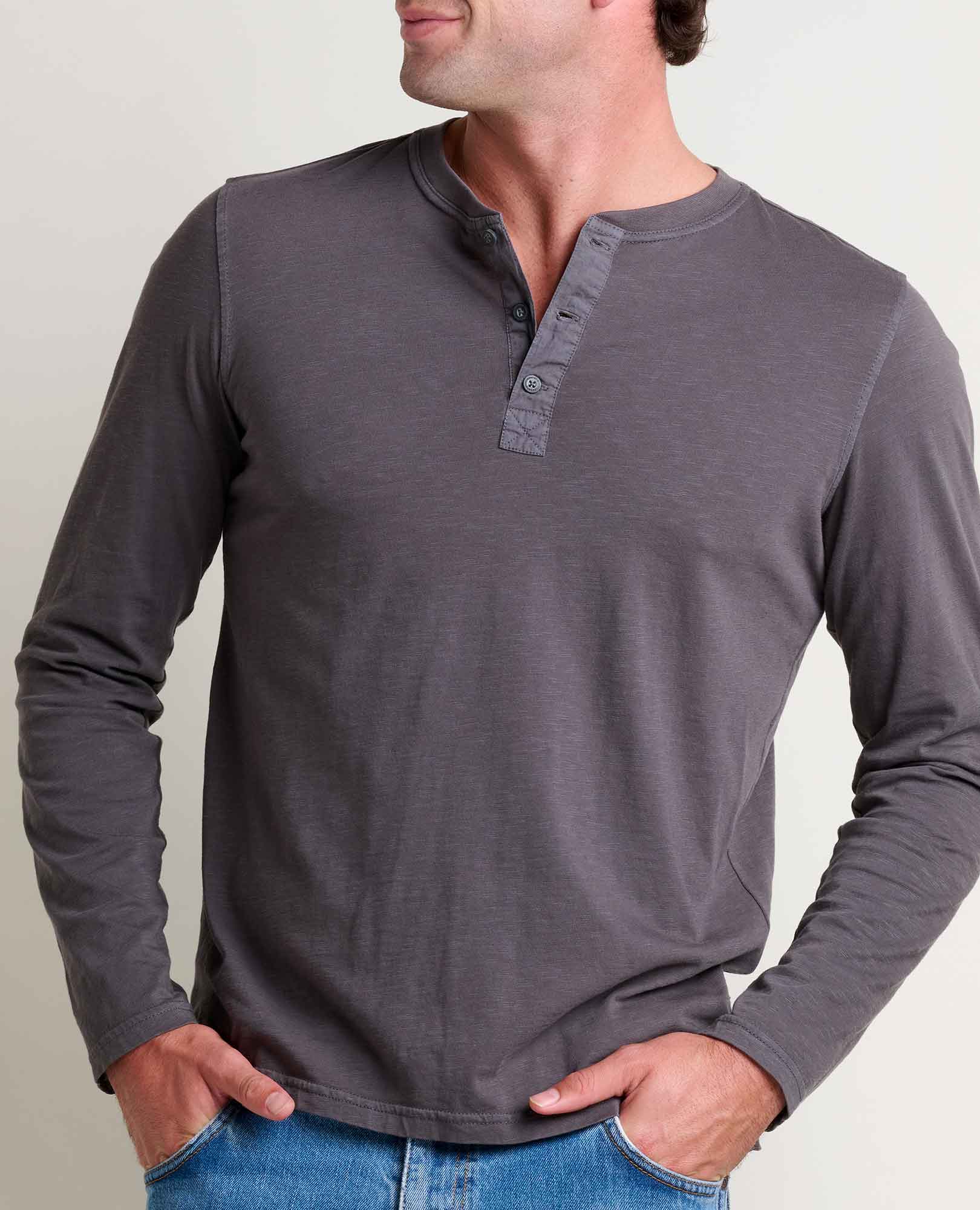 Men's Primo Long Sleeve Henley - Image 3