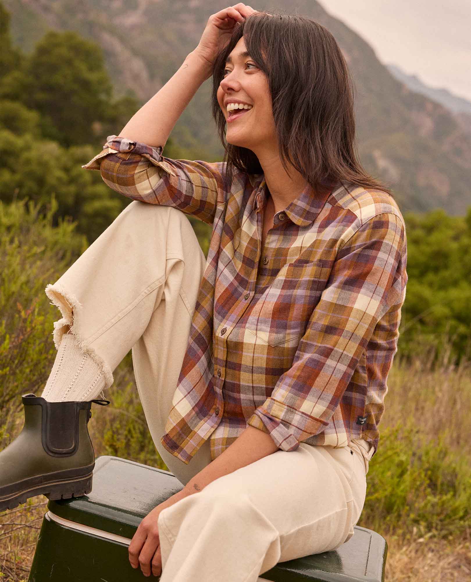 Re-Form Flannel Boxy Shirt - Image 5