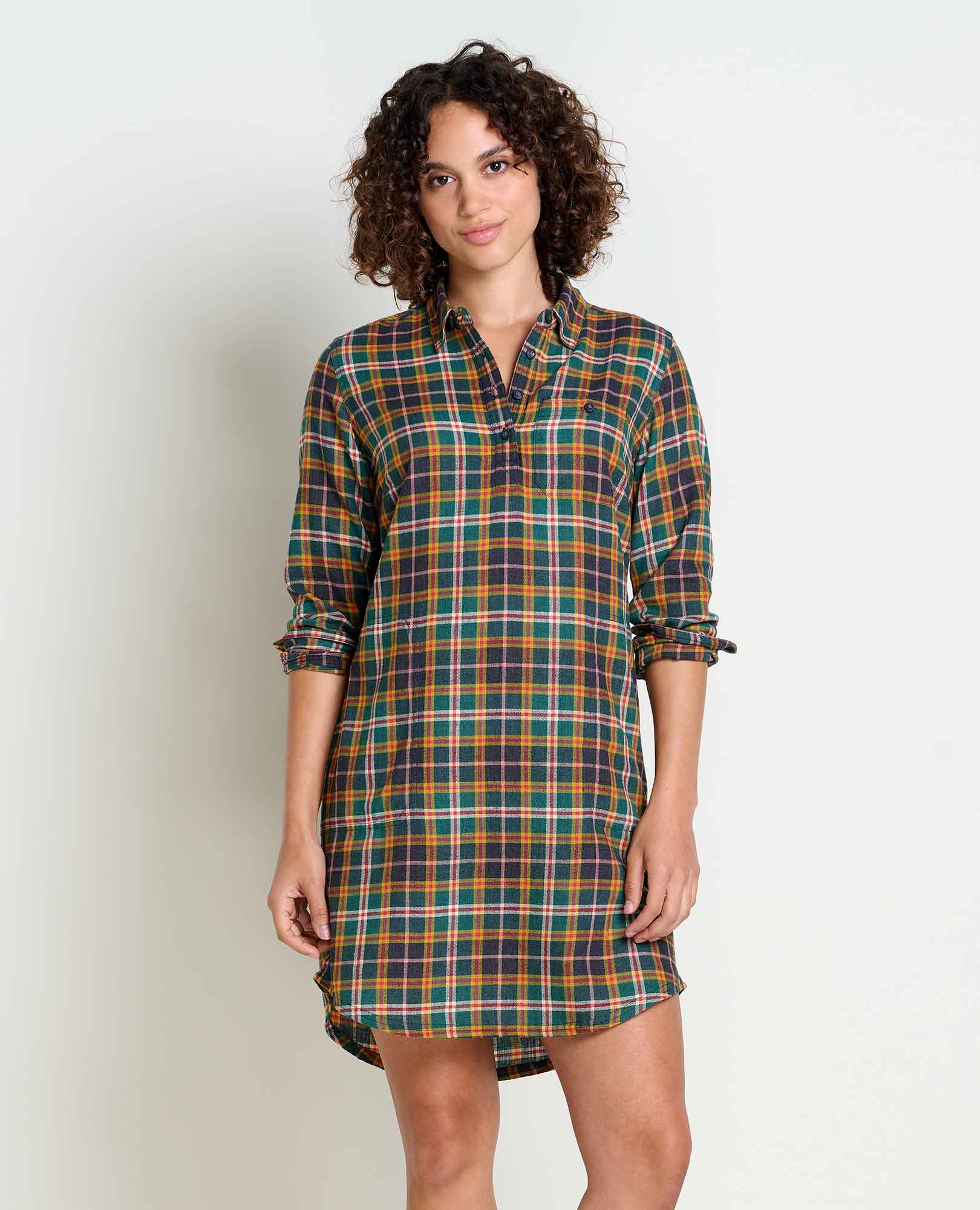 Re-Form Flannel Shirtdress - Image 2