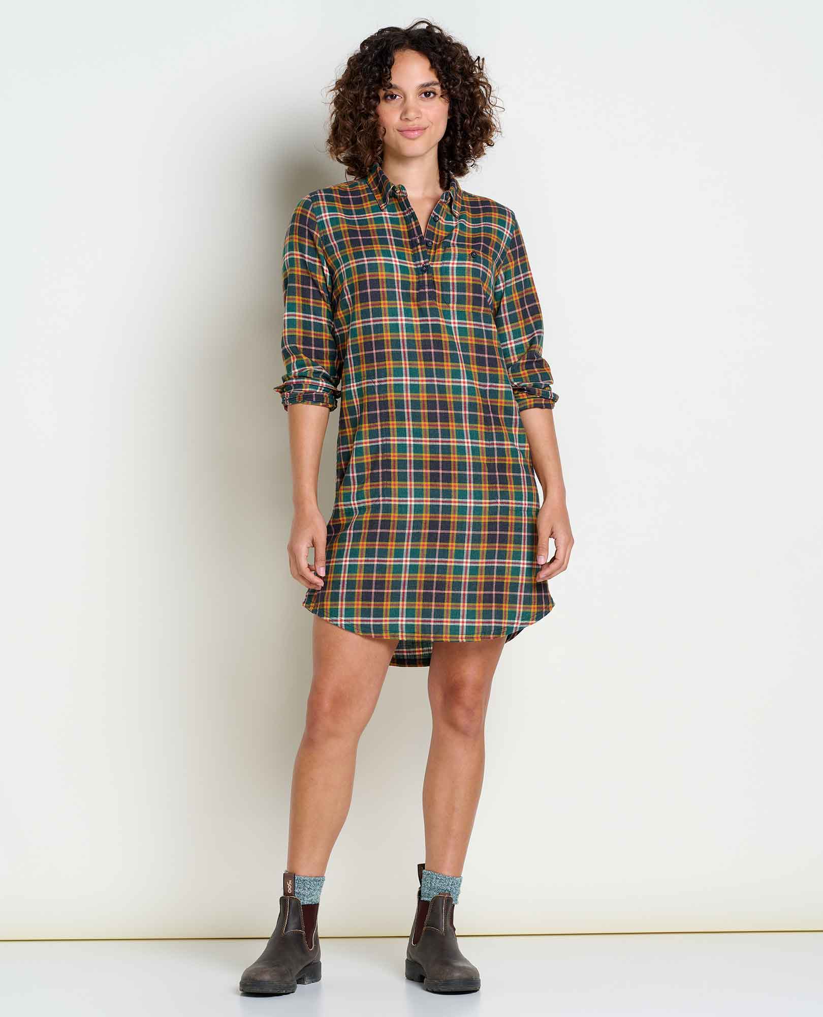 Re-Form Flannel Shirtdress - Image 4
