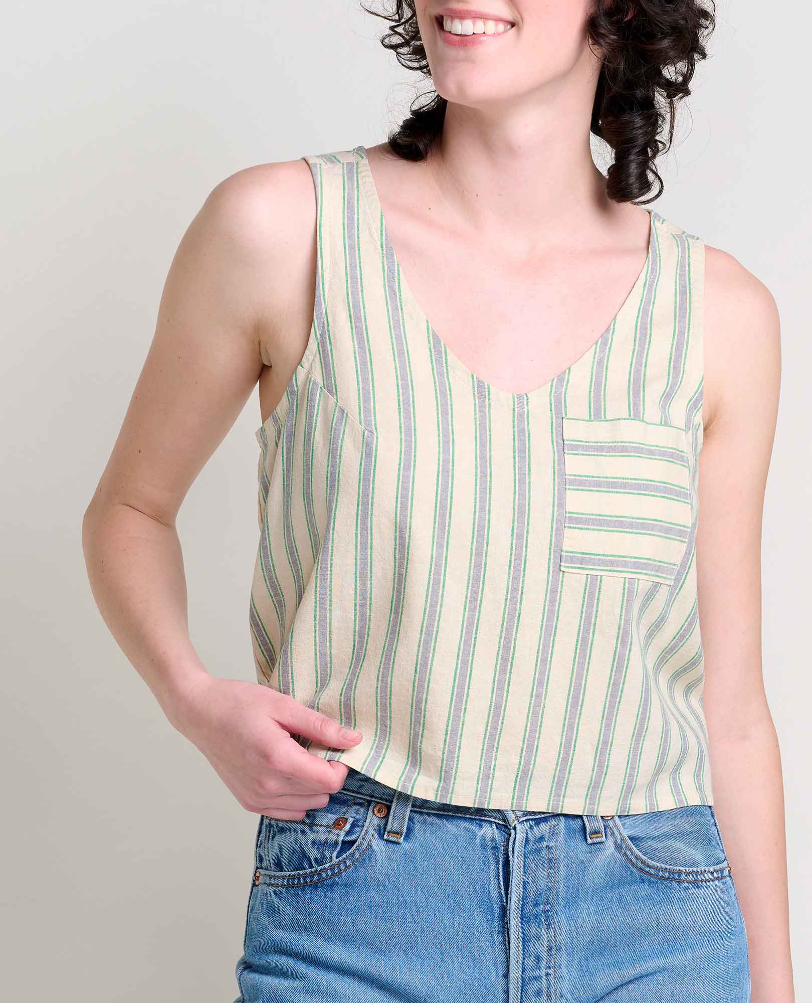 Taj Hemp Button Back Tank - Image 4