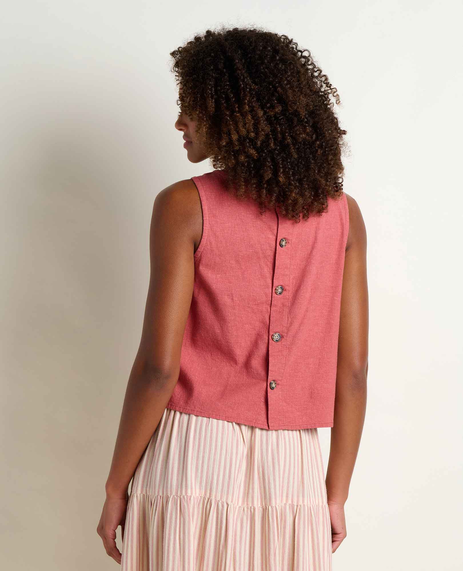 Taj Hemp Button Back Tank - Image 2