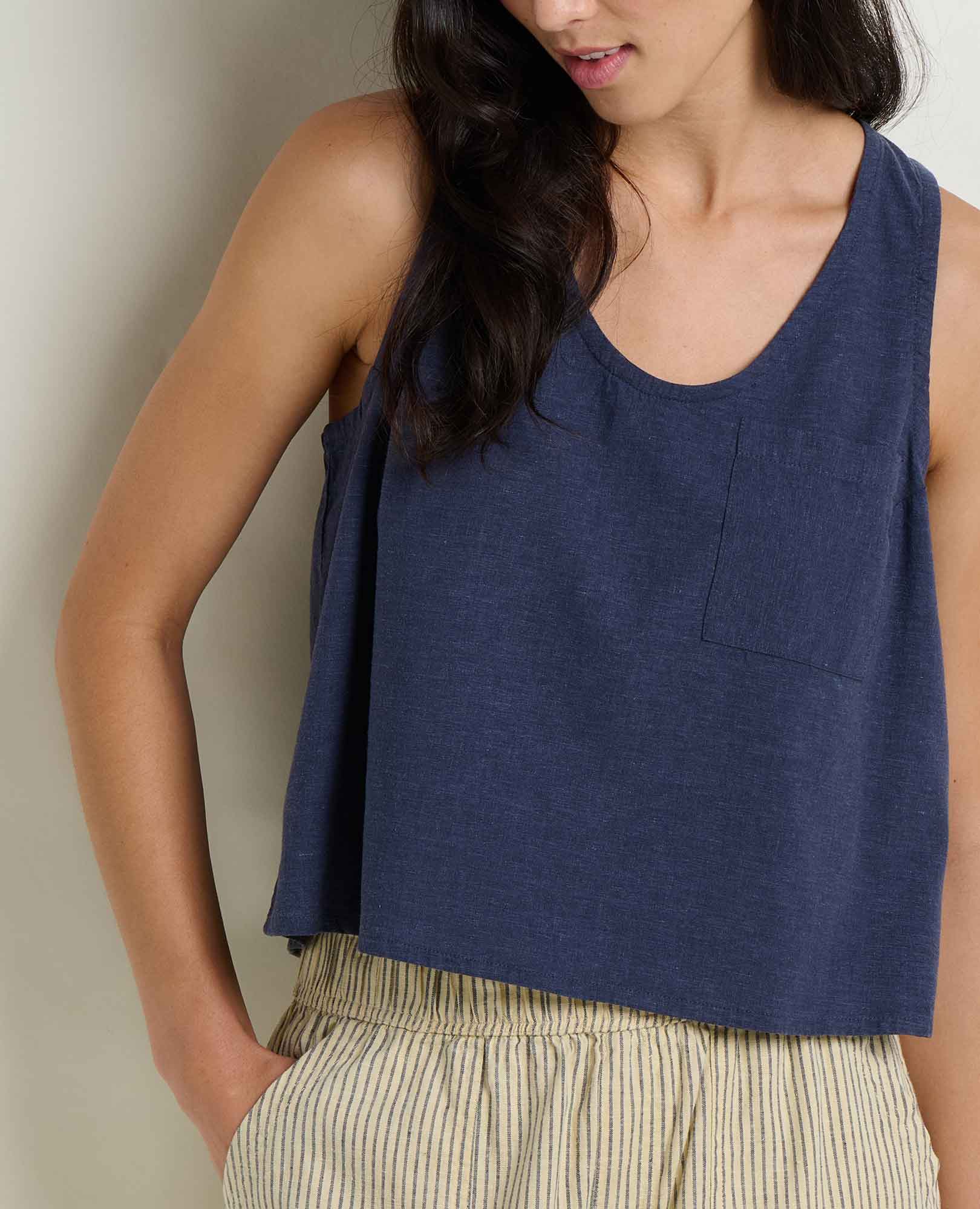 Taj Hemp Button Back Tank - Image 3