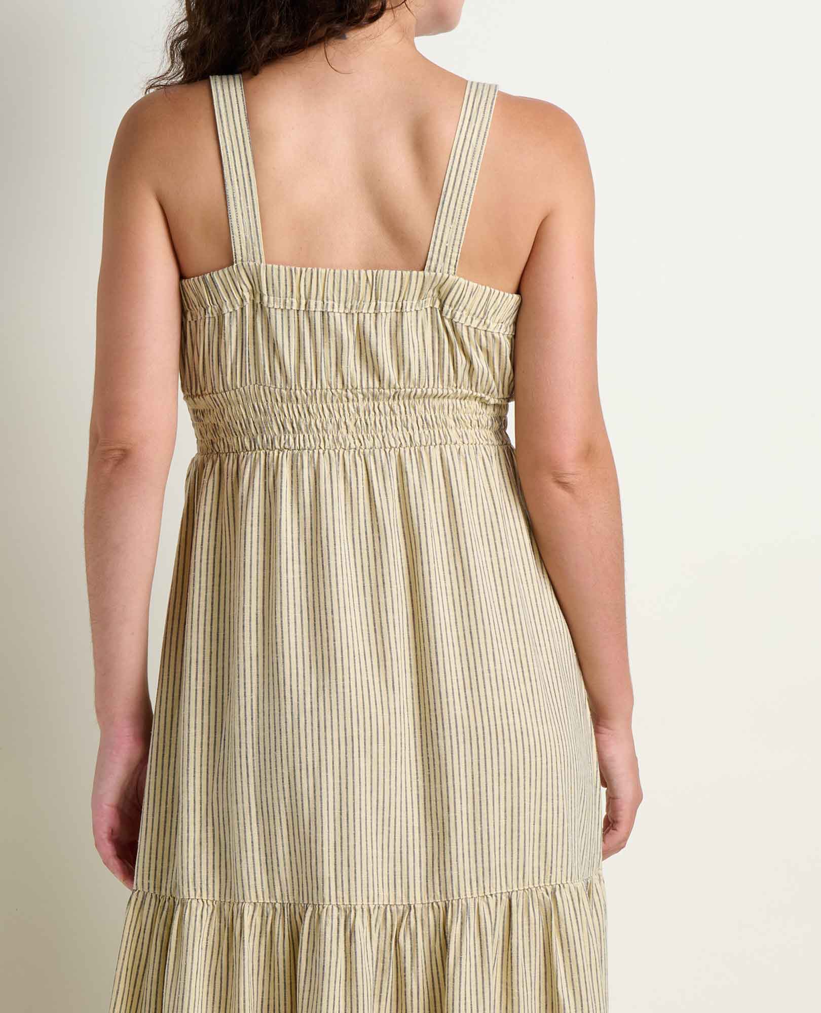 Taj Hemp Tiered Midi Dress - Image 4