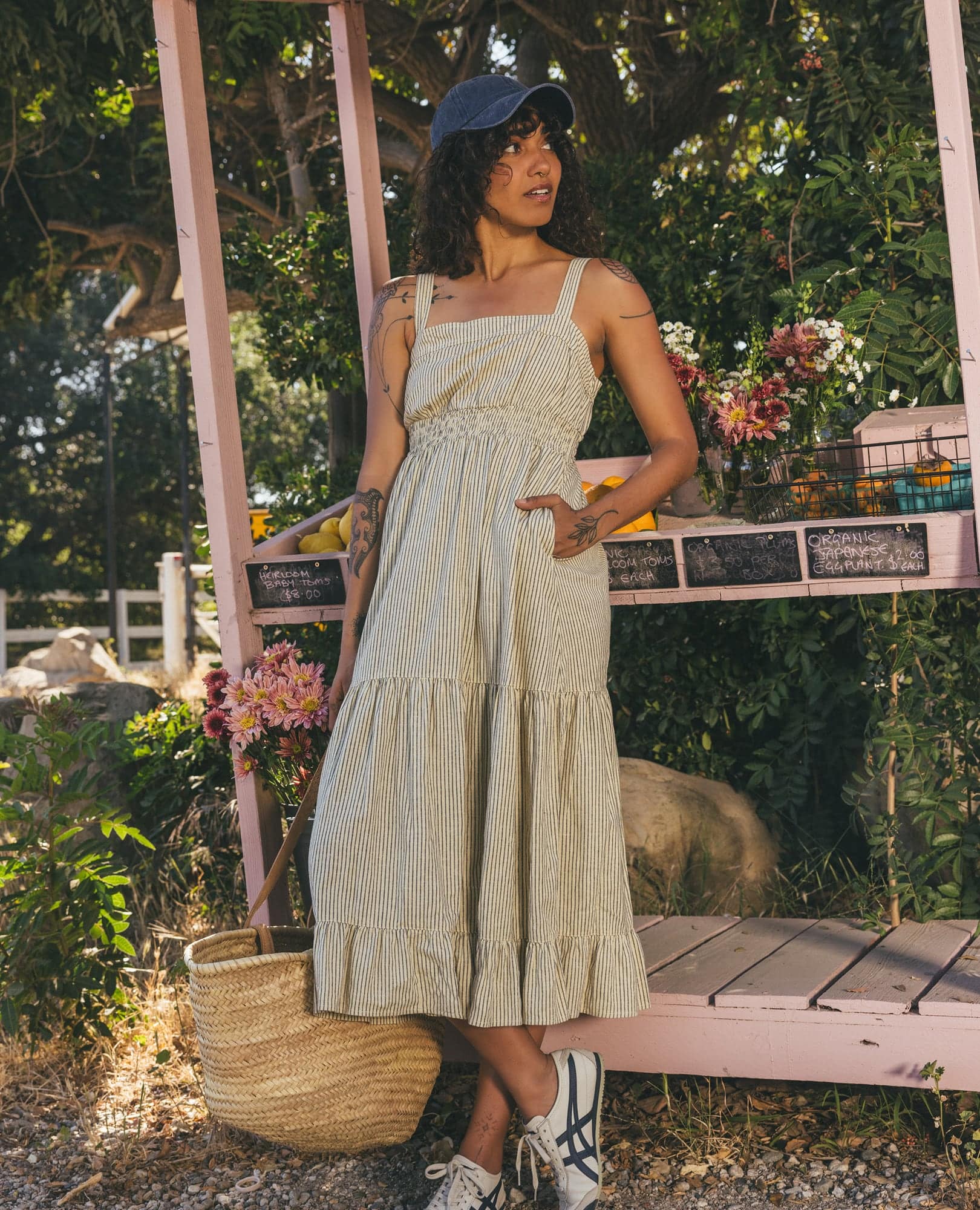 Taj Hemp Tiered Midi Dress - Image 5