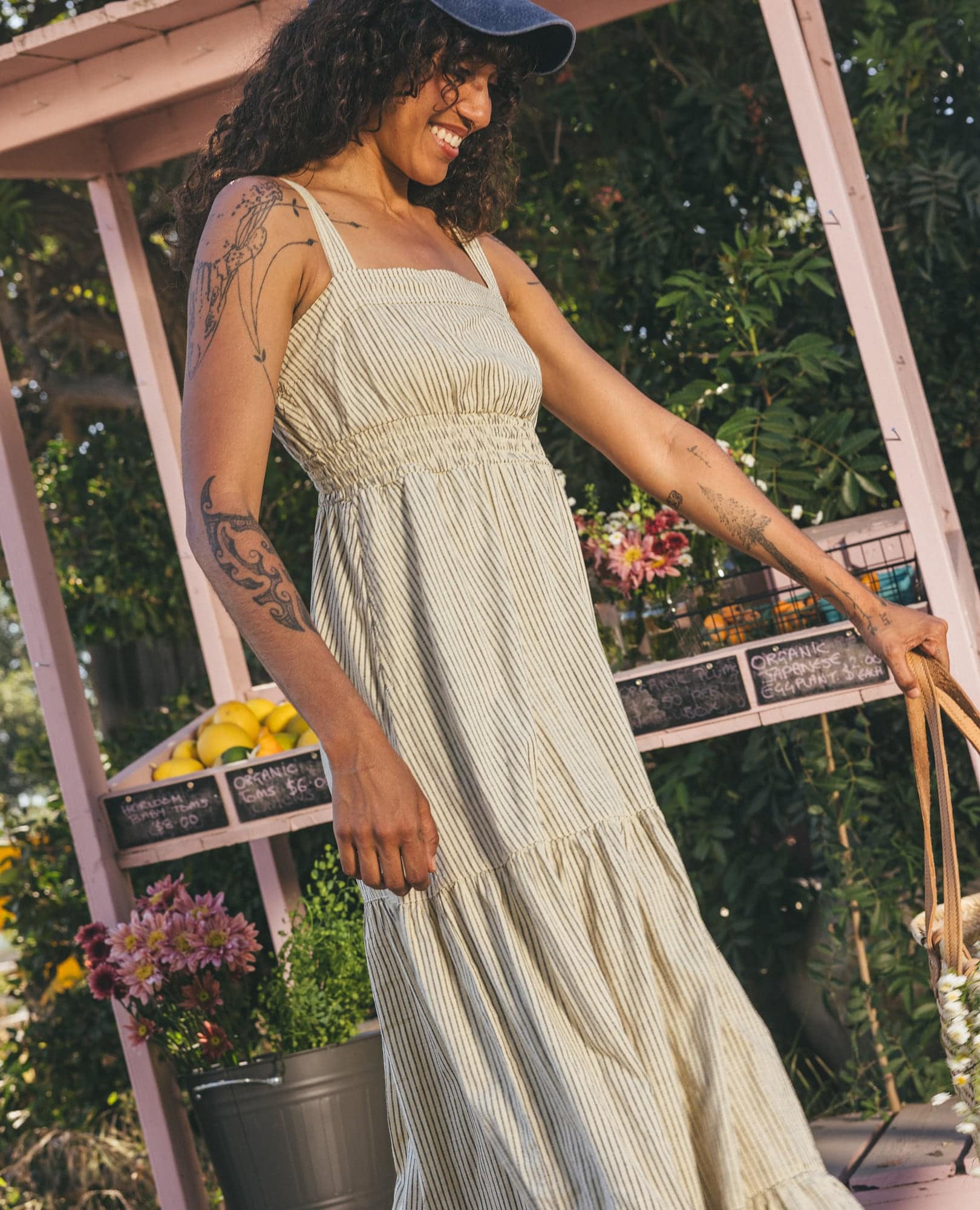 Taj Hemp Tiered Midi Dress - Image 6