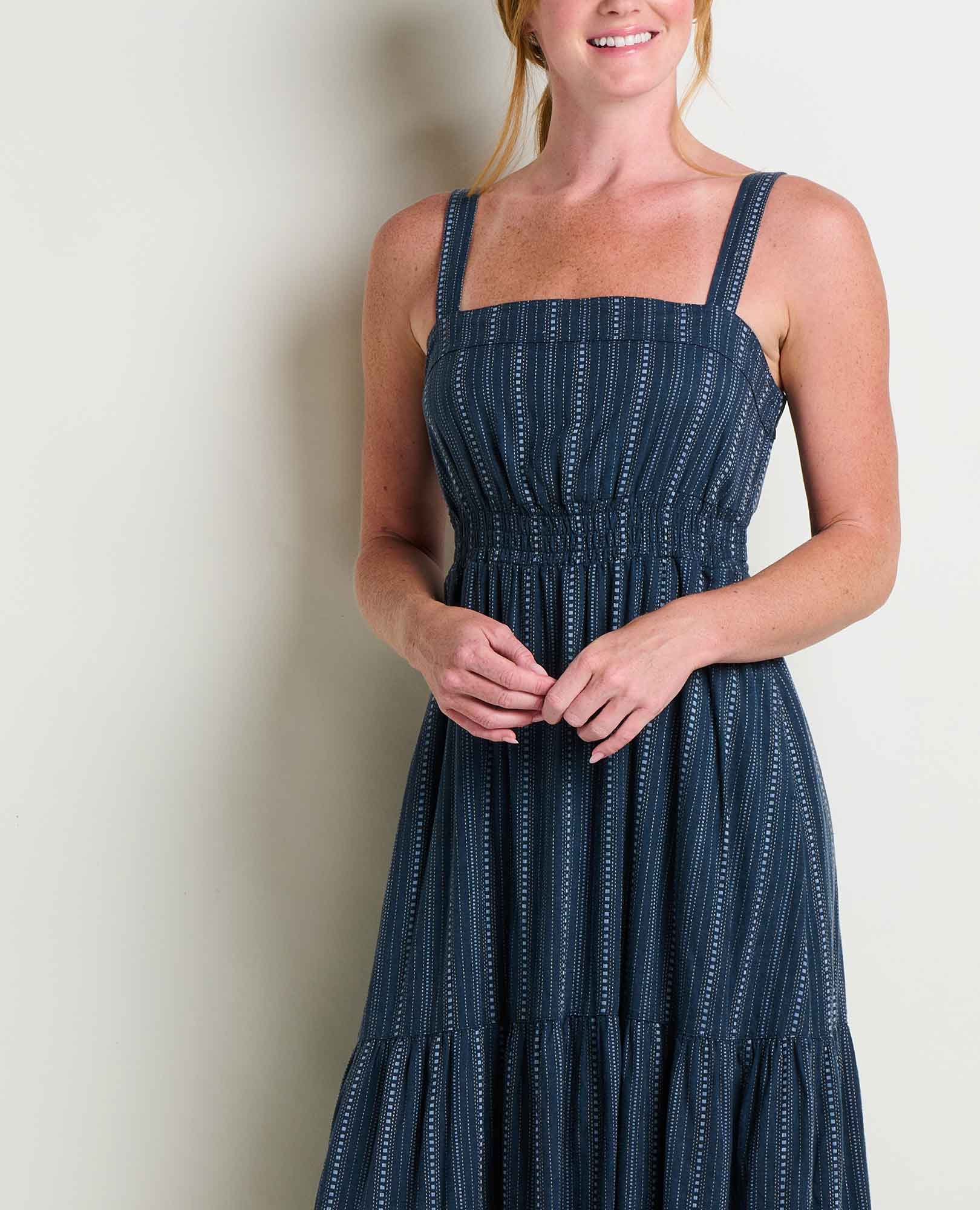 Taj Hemp Tiered Midi Dress - Image 3