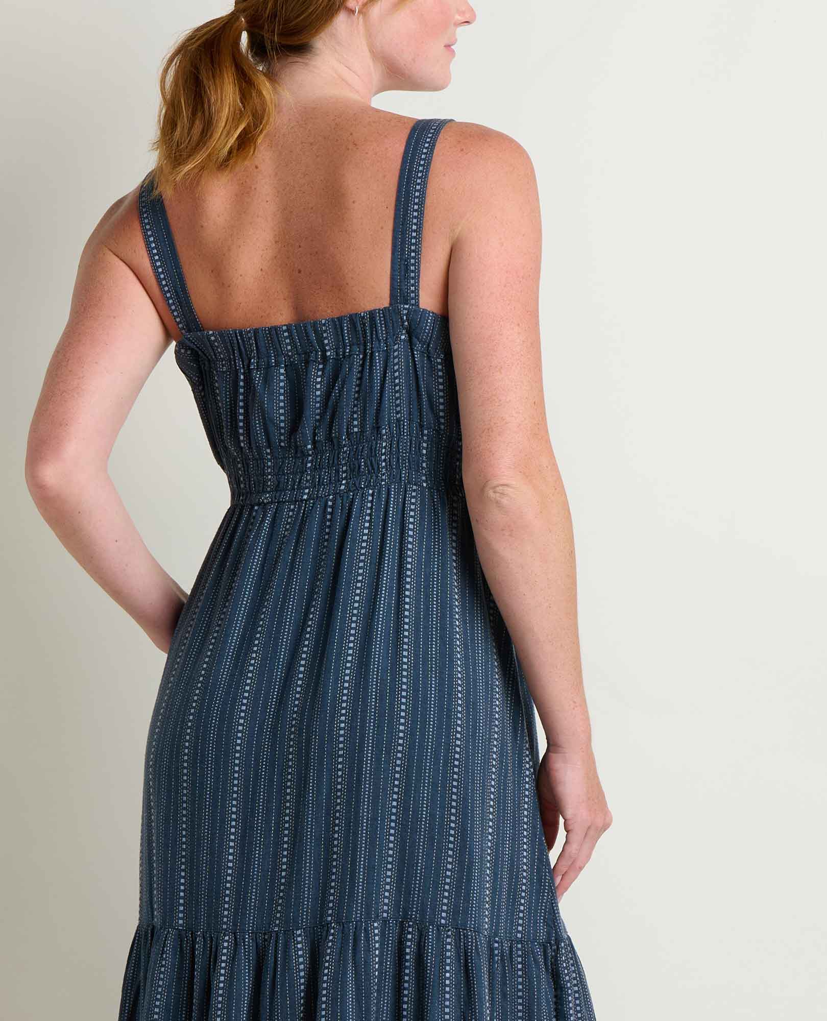 Taj Hemp Tiered Midi Dress - Image 4
