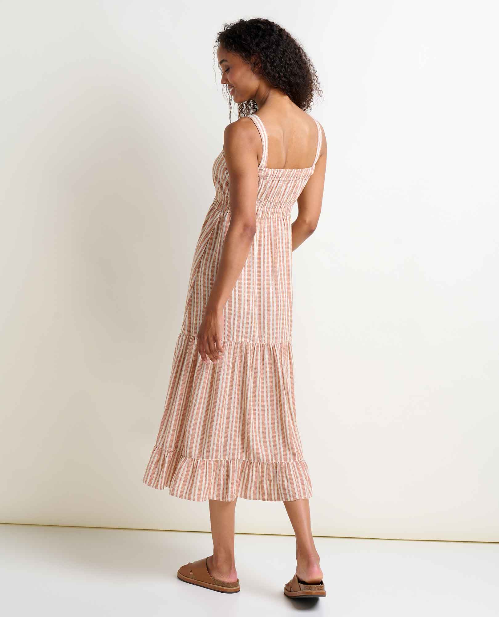 Taj Hemp Tiered Midi Dress - Image 2