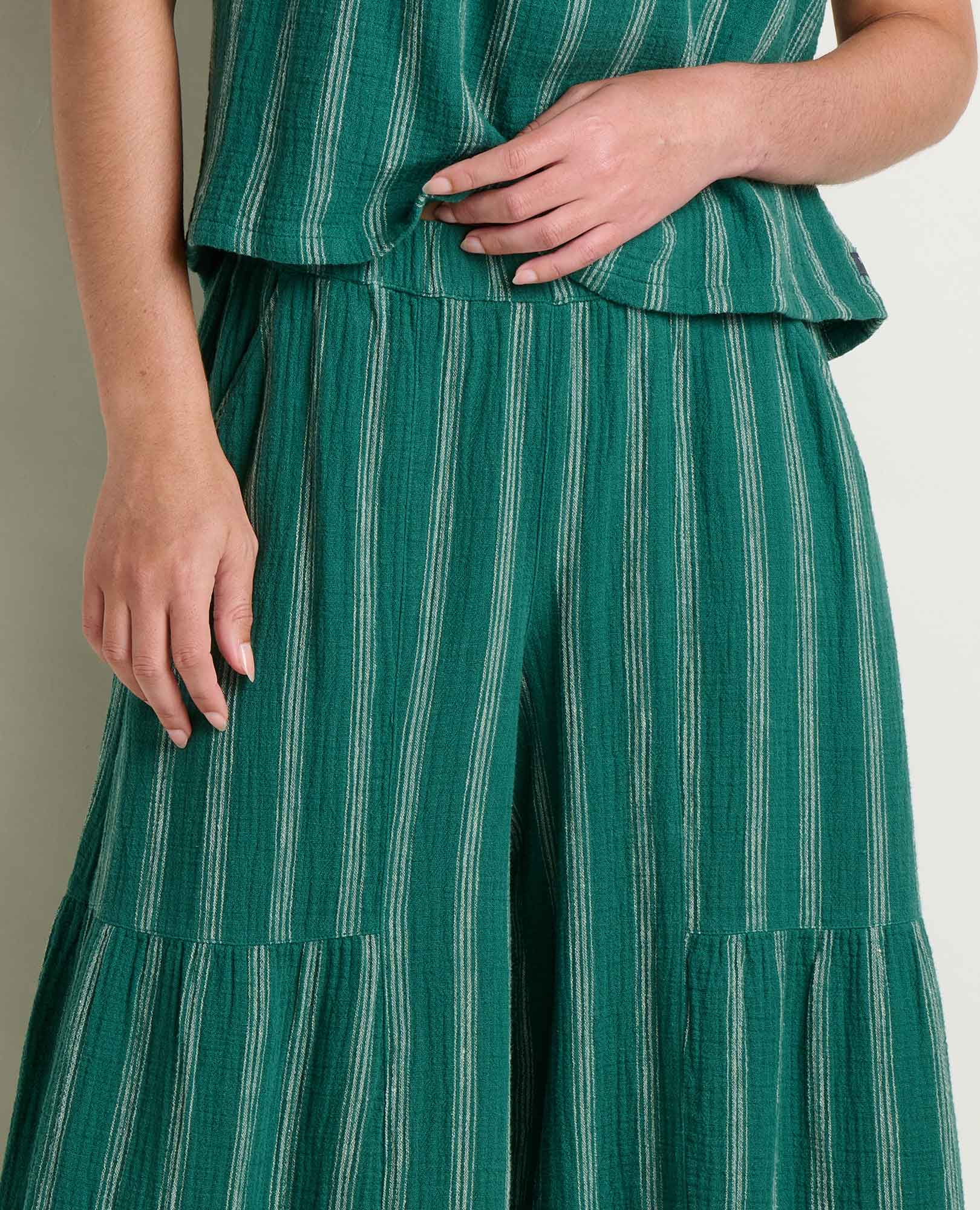 Tate Double Weave Palazzo Pant - Image 3