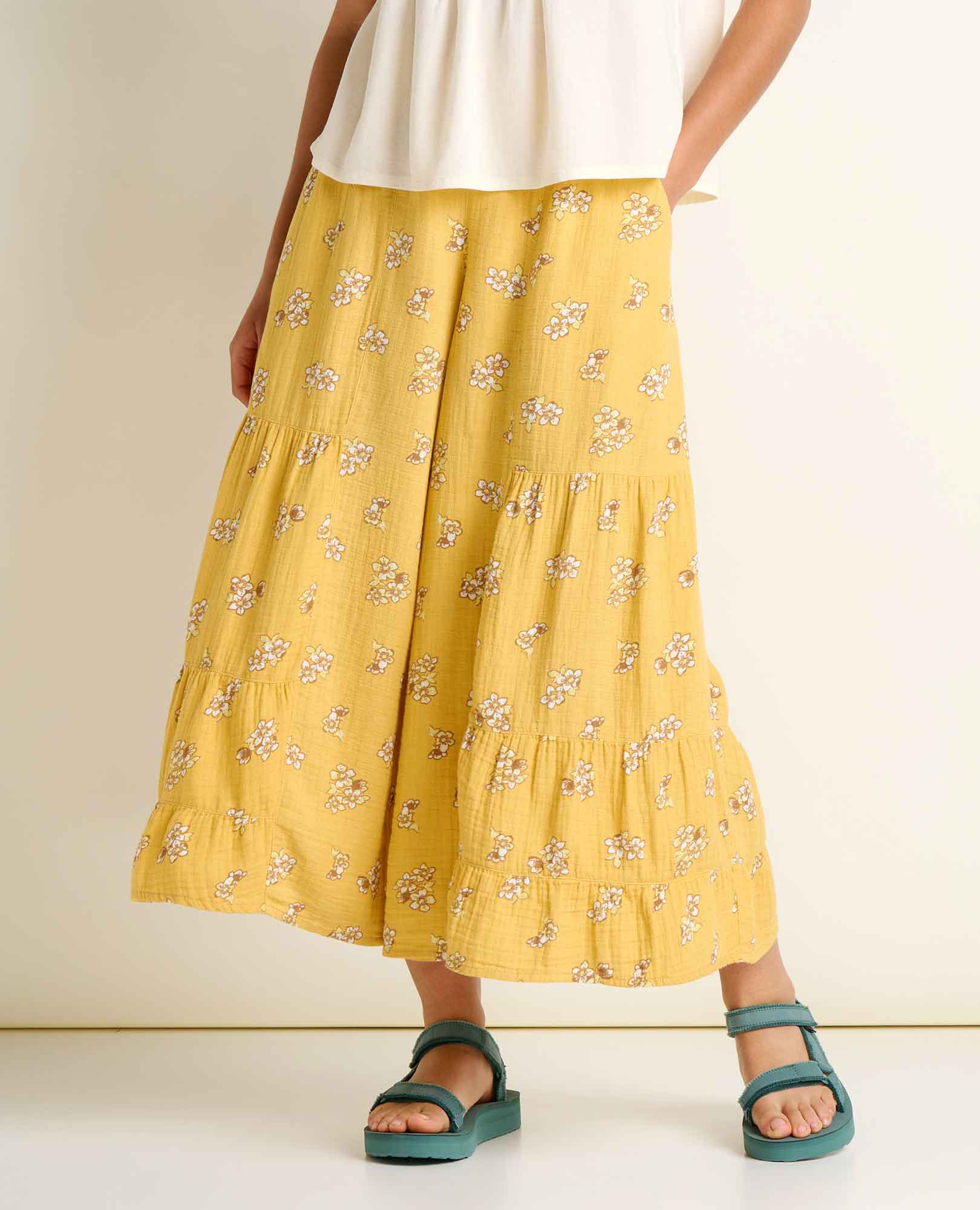 Tate Double Weave Palazzo Pant
