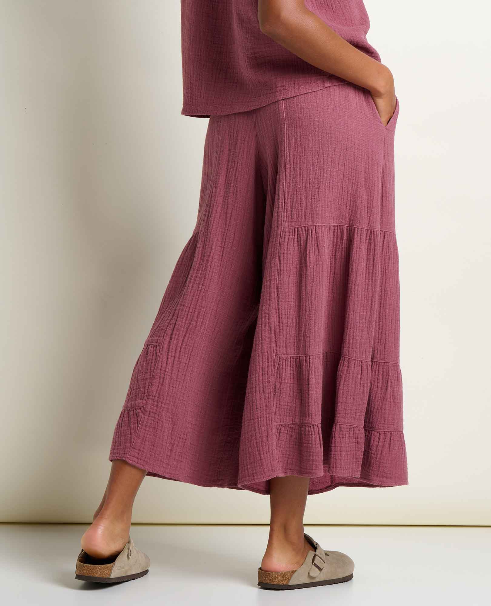 Tate Double Weave Palazzo Pant - Image 2
